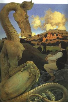 Maxfield Parrish : The Reluctant Dragon